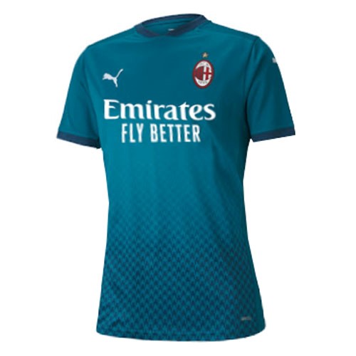 Camiseta AC Milan Tercera equipo Mujer 2020-2021 Azul